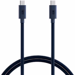 Juice JUI-CABLE-TYPEC-TYPEC-2M-BRD-ECO-MBLU, 2 m, USB C, USB C, USB 3.2 Gen 1 (3.1 Gen 1), Blue