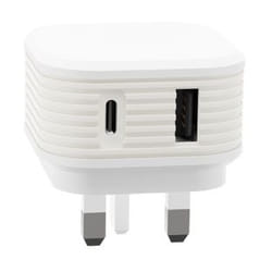 Juice JUI-MAINS-PD-PLUG-USBA/C-30W-ECO-WHT Universal White AC Indoor