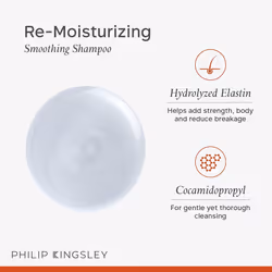 | Re-Moisturizing Smoothing Shampoo | For Curly, Frizzy, Wavy, Dry, Coarse Hair Types | Hydrating Shampoo that Re-Moisturizes and Smooths Hair | 75ml