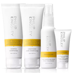 | Body-Building Volumizing Collection | Includes Shampoo, Conditioner, Root Boosting Volumizer Spray and Hair Plumping Volume Cream | Lifts Fine, Limp