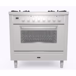 Ilve P09INE3MG, Range cooker, Stainless steel, Rotary, Touch, inox, Glass, Steel, Front / Top front