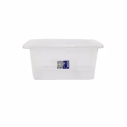 Clear Plastic Storage Boxes With Black Lids Home - 1 Box, 13 Litre