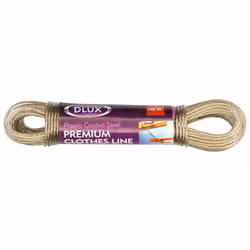20M Clothes Line Outdoor Coated Rope Steel Laundry Washing Line Core