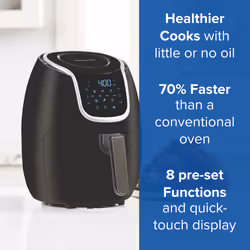 Power XL 01553 fryer 2.8 L 1350 W Hot air fryer Black