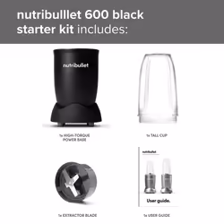 nutribullet 600 Series All Black Starter Kit