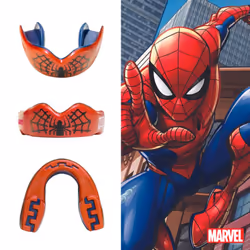 Spider-Man Sports Mouthguard Dual Layer Premium Protection Junior Gum Shield with Case for Boxing, MMA, Rugby, Martial Arts, Judo and All Contact