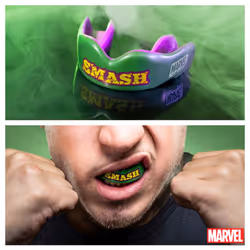 The Hulk Sports Mouthguard Dual Layer Premium Protection Junior Gum Shield with Case for Boxing, MMA, Rugby, Martial Arts, Judo and All Contact Sports