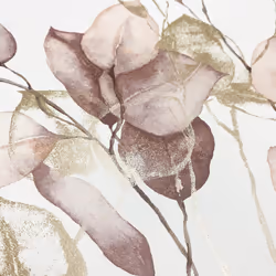 Muriva Eucalyptus Leaves Floral Leaf Wallpaper - Blush Pink 210502