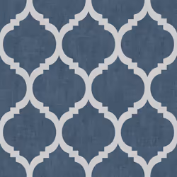 Muriva Darcy James Zara Trellis Blue Silver Wallpaper 173552