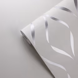 Indra Wave Ogee Geometric Glitter Wallpaper Living Room Bedroom Wall Paper Roll