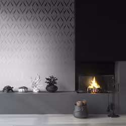Indra Wave Ogee Geometric Glitter Wallpaper Living Room Bedroom Wall Paper Roll