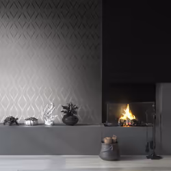 Muriva Indra Wave Grey Silver Wallpaper 154112