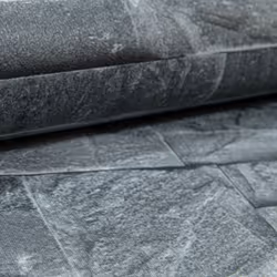 WD Thorn Slate Charcoal Grey Realistic Textured Stone Brick Wallpaper