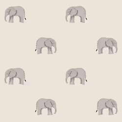 Sophie Allport Elephant Wallpaper Natural 181522