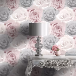 Melany Rose Wallpaper Pink World of Wallpaper AF0013