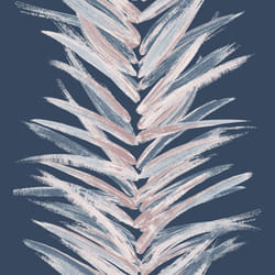 Dhara Leaf Wallpaper Blue Muriva 191503