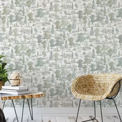 Muriva Oakley Green Wallpaper 201502