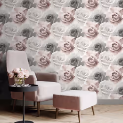 Muriva Rhoda Rose Pink Wallpaper 203501 - Additional view 4