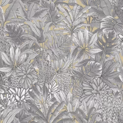 Lush Forest Wallpaper Gold Muriva 205503