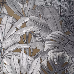 Lush Forest Wallpaper Gold Muriva 205503