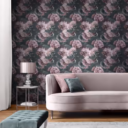 Muriva Lipsy London Issey Green Blush Wallpaper 144061