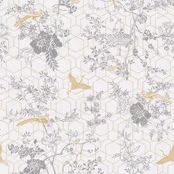 Muriva Lipsy London Himara Grey Gold Wallpaper 144072