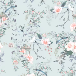 Muriva Lipsy London Ophelia Duck Egg Wallpaper 144081