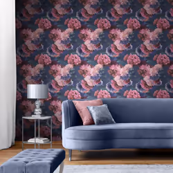 Muriva Lipsy London Issey Blue Wallpaper 144062