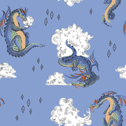 Cath Kidston Peace Dragon Wallpaper Multi Muriva 182533