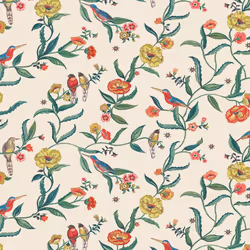 Cath Kidston Summer Birds Wallpaper Cream Muriva 182552