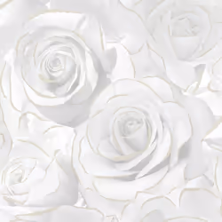 Muriva Madison Glitter White Wallpaper Floral Rose Flower Textured Modern Gold