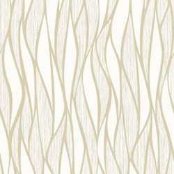 Muriva Hudson Wave Cream Wallpaper 220311