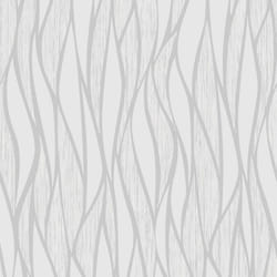 Muriva Hudson Wave Grey Wallpaper 220312
