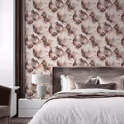 Muriva Elysian Floral Petal Pastel Wallpaper - Pink 212504
