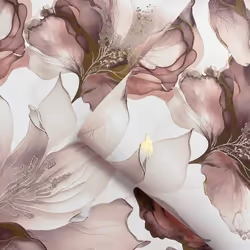 Muriva Elysian Floral Petal Pastel Wallpaper - Pink 212504