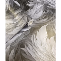 Muriva Feathers Wallpaper Plume Black Wall Paper Roll