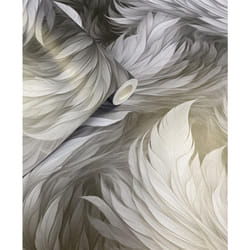 Muriva Feathers Wallpaper Plume Black Wall Paper Roll