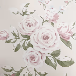 Catherine Lansfield Canterbury Floral Wallpaper Cream/Pink Muriva 165507