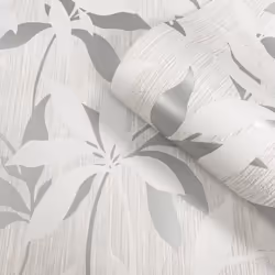 Muriva Hudson Leaf Trail Grey Wallpaper 220302