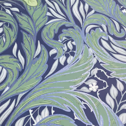 Vale Leaf Wallpaper Green / Blue Muriva 221501