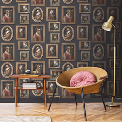 Regal Animals Wallpaper Multi Muriva 102575