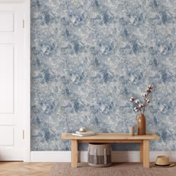 Muriva Perico Stone Blue Wallpaper 222504