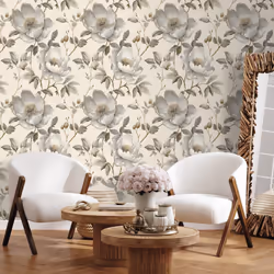 Muriva Alethia Floral Cream Wallpaper 227501