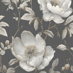 Muriva Alethia Floral Black Wallpaper 227503