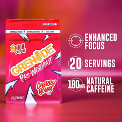Grenade Pre Workout 330g No Sugar Natural Caffeine - Cherry Bomb