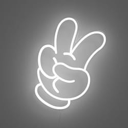 YELLOWPOP Glove Peace Light decoration figure LED