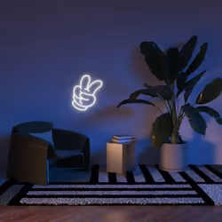 YELLOWPOP Glove Peace Light decoration figure LED
