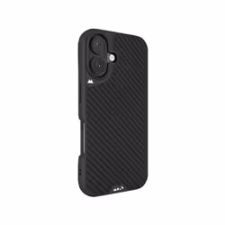 Mous Limitless 6.0 MagSafe Compatible Aramid Fibre Phone Case for iPhone 16, Cover, Apple, iPhone 16, 15.5 cm (6.1"), Grey
