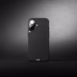 Mous Limitless 6.0 MagSafe Compatible Black Leather Phone Case for iPhone 16 Plus