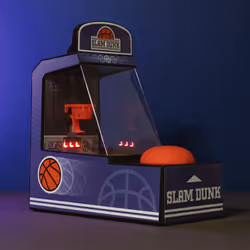 Thumbs Up 1002728, Basketball arcade game, Any gender, Multicolour, Pattern, Battery, AA